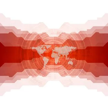 Bright tech background with world map Bright tech background with world ma... 写真素材