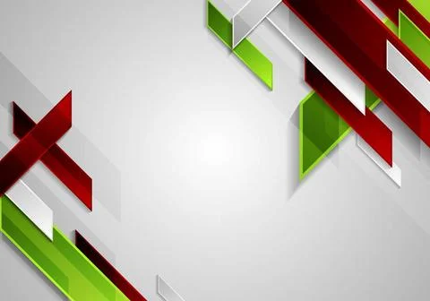 Bright tech geometric shapes on grey background Bright tech geometric shap... Foto stock