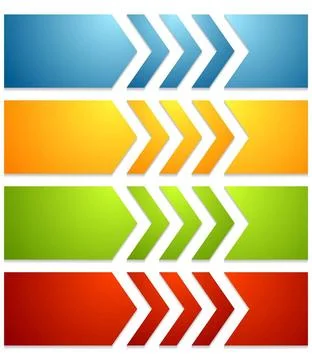 Bright tech web banners with arrows Bright tech web banners with arrows. V... 写真素材