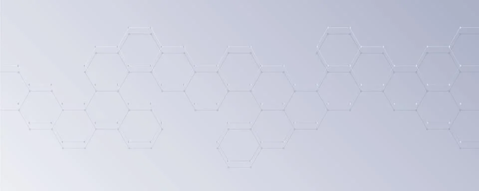 Bright technical honeycomb background digital electronics Stockillustratie