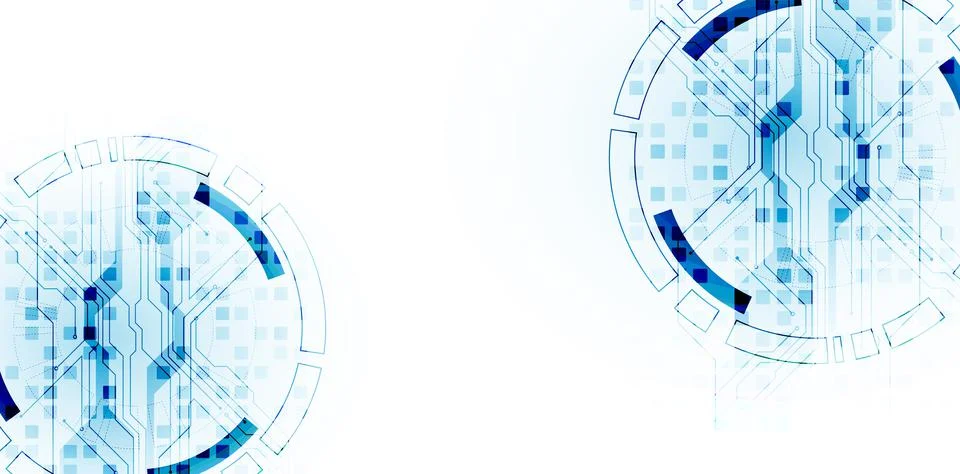 Bright technological background. A creative idea for your business concept. Illustrazione stock