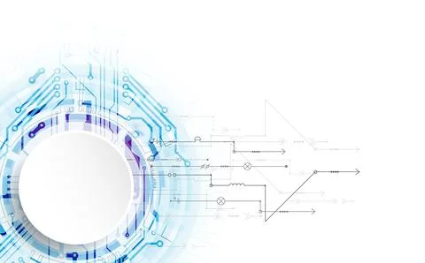 Bright technological background. A creative idea for your business concept. Stock Illustration