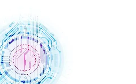 Bright technological background. A creative idea for your business concept. Stock Illustration