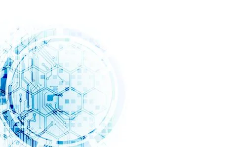 Bright technological background. A creative idea for your business concept. Stock Illustration