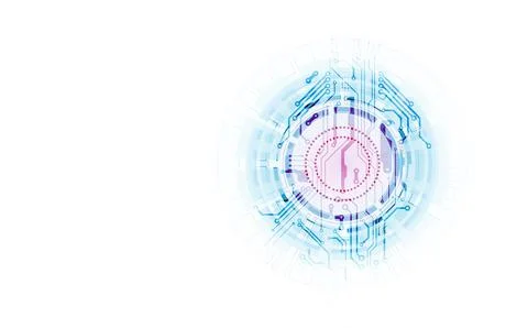 Bright technological background. A creative idea for your business concept. Stock Illustration