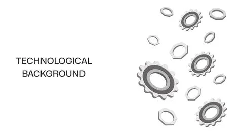 Bright technological background Illustrazione stock