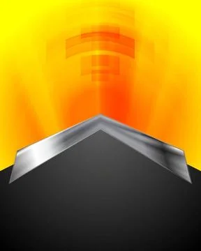 Bright technology background Bright technology background with metallic ar... Stock Photos