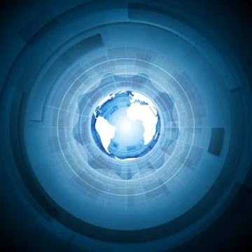 Bright technology blue background Bright technology blue background. Vecto... Stock Photos
