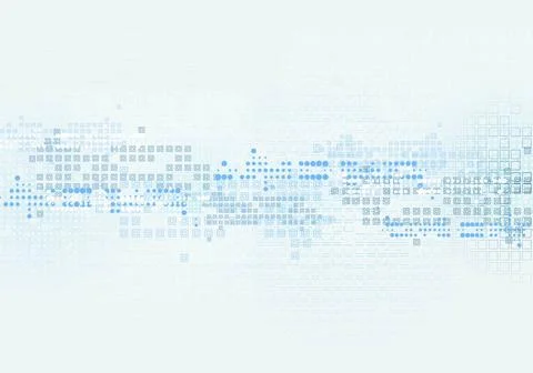 Bright technology blue background with geometric elements Bright technolog... Foto stock