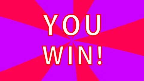 Bright text You win - element for creative design, 3d render backdrop, comput Stock Illustration