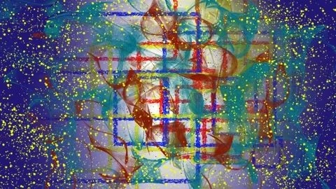 Bright texture. movement of patterns. Stock-Footage 320360808