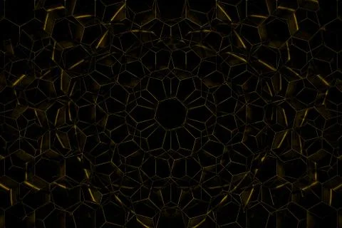 Bright textured abstract background in dark gold Stock Illustration