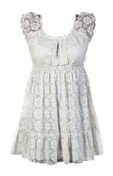 Bright tracery dress Bright tracery dress isolated on a white background C... Stock Photos