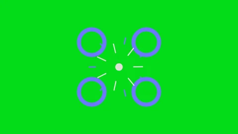 Bright transitions on a green background Stock Footage 196890463