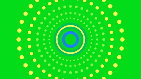 Bright transitions on a green background Stock Footage 196890475