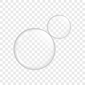 Bright transparent soap bubbles isolated Illustrazione stock