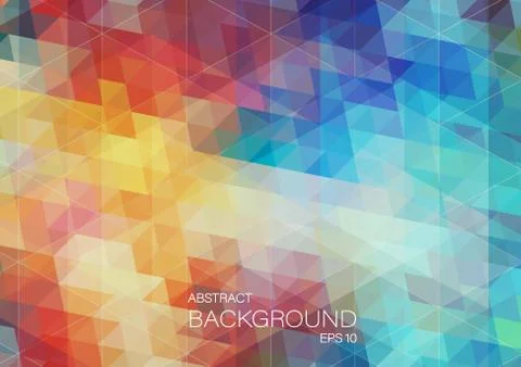 Bright triangle background Stock Illustration