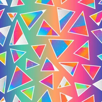 Bright triangle pattern. Stock Illustration