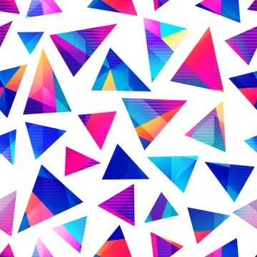 Bright triangle pattern Stock Illustration