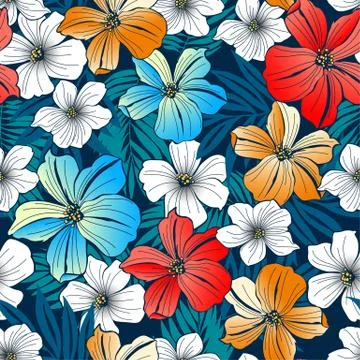 Bright tropical. Stock Illustration