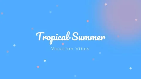 Bright Tropical Summer Vibes Background with Airy Gradient Overlay Text Video stock 336805599