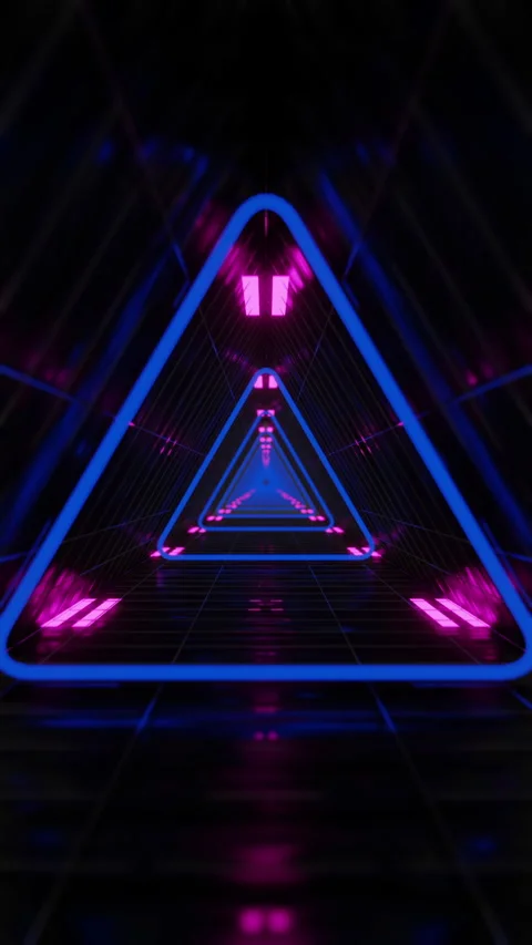 A bright tunnel. Vertical Stock Footage 243786523