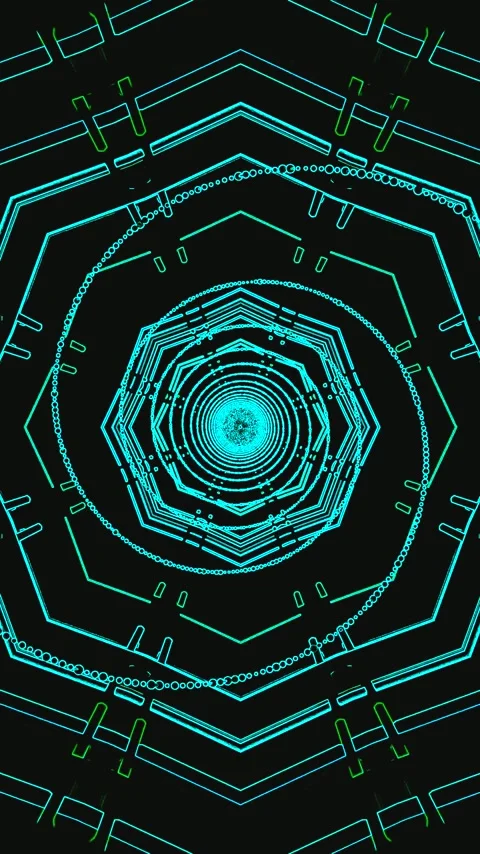 Bright tunnel video loop creating a vibrant visual experience for screensav.. Stock Footage 321565100
