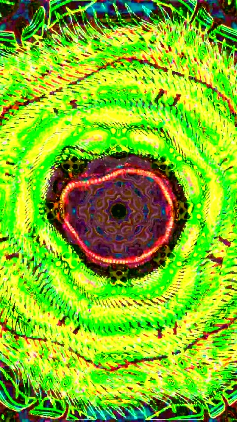 Bright tunnel video vj loop screensaver creates a vibrant seamless visual e.. Stock Footage 321263386