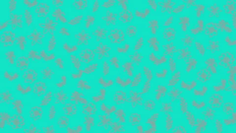 Bright turquoise animated pattern showcasing dynamic textured spots and liv.. Stock Footage 321639554