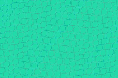 Bright turquoise background with small pixel pattern design Illustrazione stock