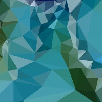 Bright Turquoise Blue Abstract Low Polygon Background. Stock-Illustration