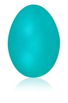 Bright  turquoise blue egg Stock Illustration