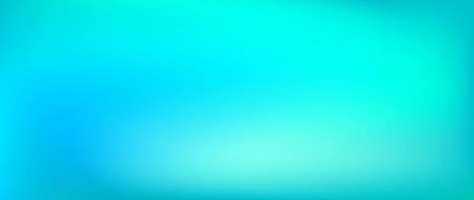 Bright turquoise gradient background. Vibrant fluid teal color backdrop Stock Illustration