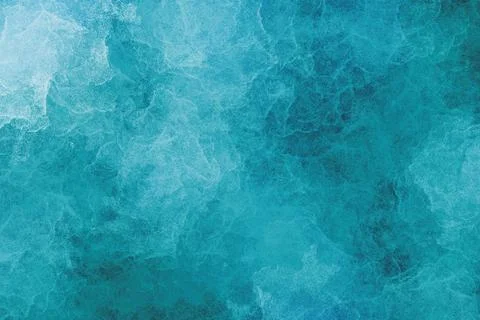 Bright turquoise marbled stone background design Aquamarine mineral texture Stock Illustration