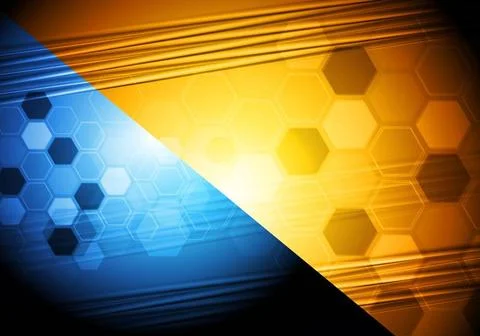 Bright two-colored hi-tech design. Vector illustration eps 10 Bright two-c... 写真素材