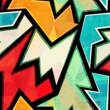 Bright urban geometric seamless pattern Stock Illustration