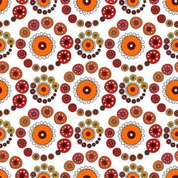 Bright Varicolored seamless pattern white background Stock Illustration