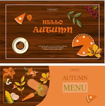 Bright vector autumn sales banner. Advertising, shopping discount promotion 库存插图