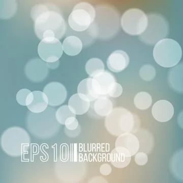 Bright vector background with bokeh effect Stock Illustration