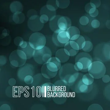 Bright vector background with bokeh effect Stock Illustration