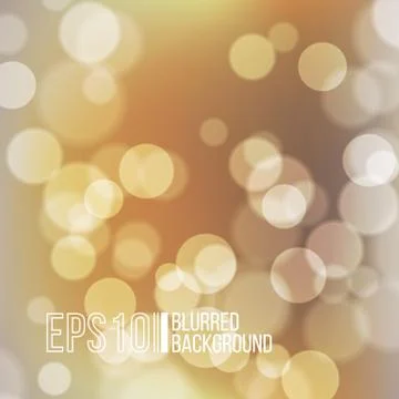 Bright vector background with bokeh effect Stock Illustration