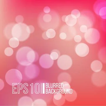 Bright vector background with bokeh effect Stock Illustration