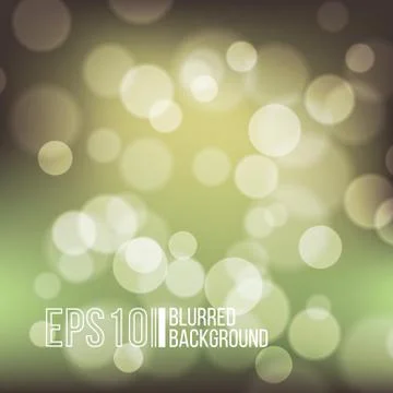 Bright vector background with bokeh effect Stock Illustration