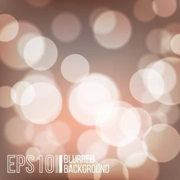 Bright vector background with bokeh effect. Stock Illustration