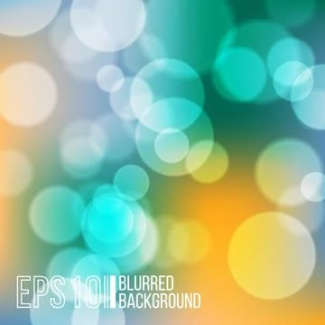 Bright vector background with bokeh effect. Stock Illustration
