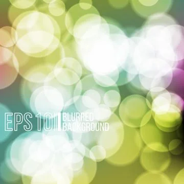 Bright vector background with bokeh effect. Stock Illustration