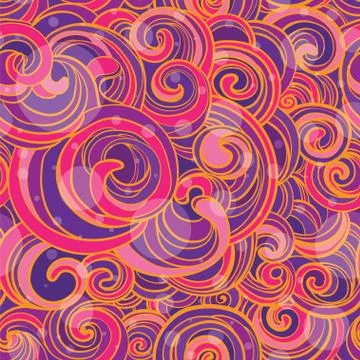 Bright vector background with swirls Stock Illustration