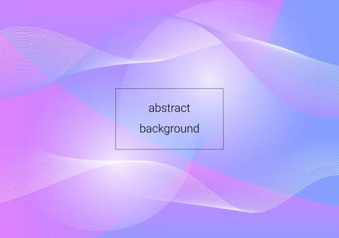 Bright vector background. Wavy lines, elements for design. Stock Illustration