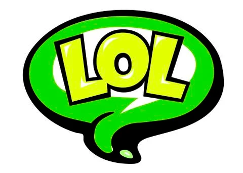 Bright vector Battle speech bubble LOL. Colorful emotional icon isolated  Stock Illustration