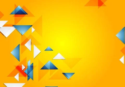 Bright vector geometric background Bright abstract geometric background. V... Stock Photos